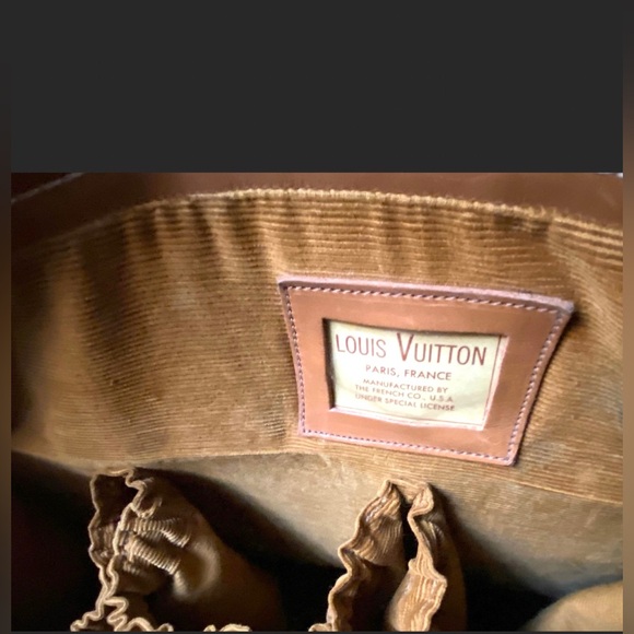 Rare LOUIS VUITTON Travel Case Luggage Tote French Company Shoe Bag Saks Fifth - Picture 4 of 10